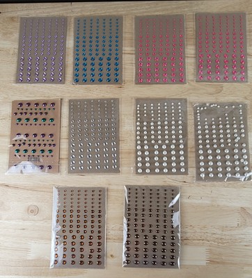 Ms. Sparkle & Co Paperie RHINESTONE STICKERS Lot of 10 Packs
