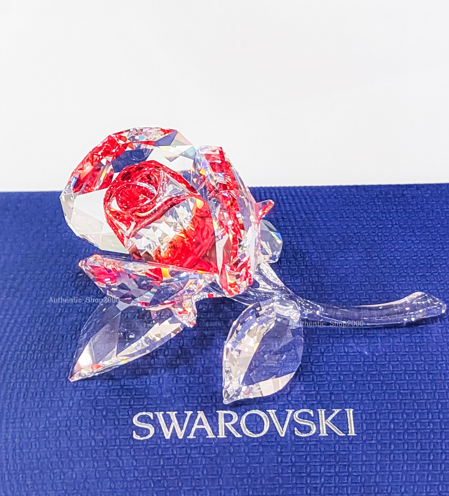 SWAROVSKI／クリスタルローズ BLOSSOMING ROSE, RED The