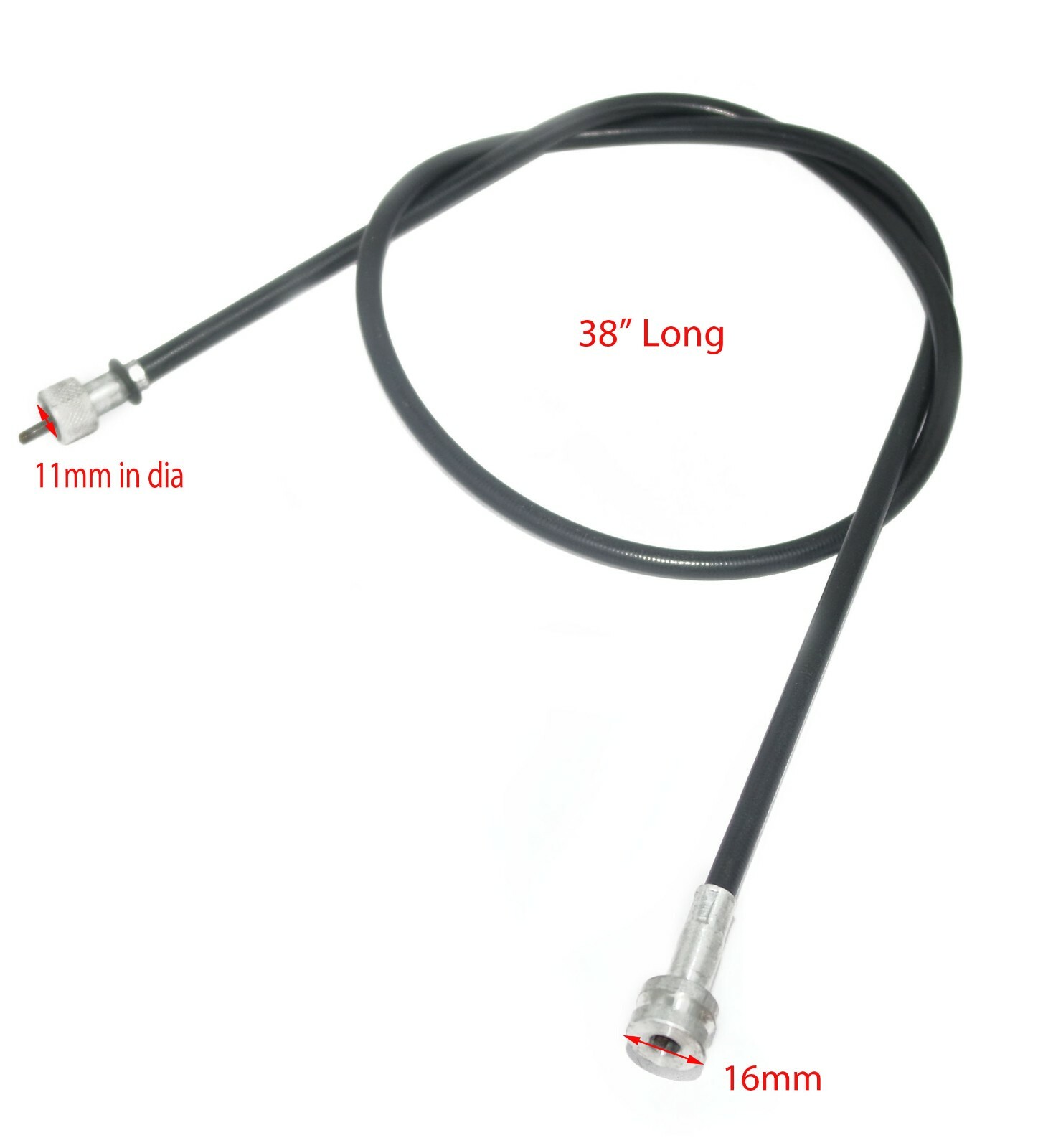 Complete Speedo Speedometer Cable 38 Inch Long For Bajaj Sunny Moped  