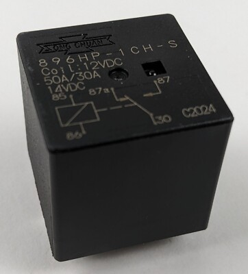 Song Chuan Relay High Current 50A/30A 12Vdc Coil SPDT Automotive 896HP-1CH-S NEW