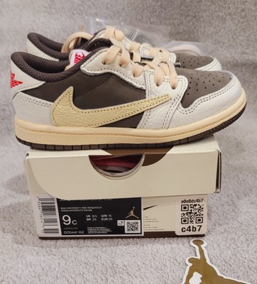 Travis Scott x Jordan 1 Retro Low OG SP Reverse Mocha TD Size 9C New 