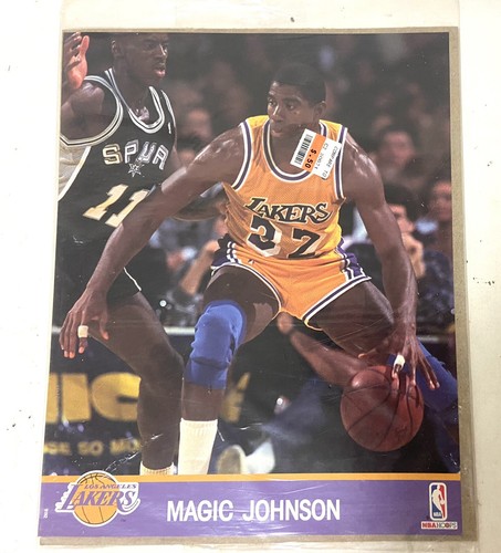 NBA HOOPS ACTION PHOTOS SET MAGIC JOHNSON 8X10 PHOTO SEALED