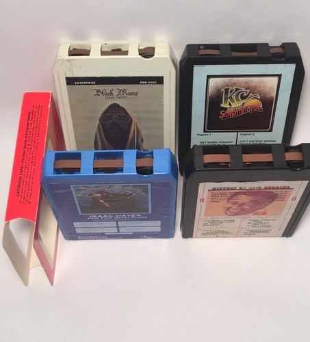 8 Track Tape Lot Isaac Hayes Otis Redding KC And The Sunshine Band Tapes