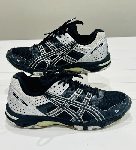 絶版品-ASICS GEL-ROCKET 1073A053-101-30cm ASICS Gel-Rocket 10 2E Wide 'White Black Gum' 1073A053-101