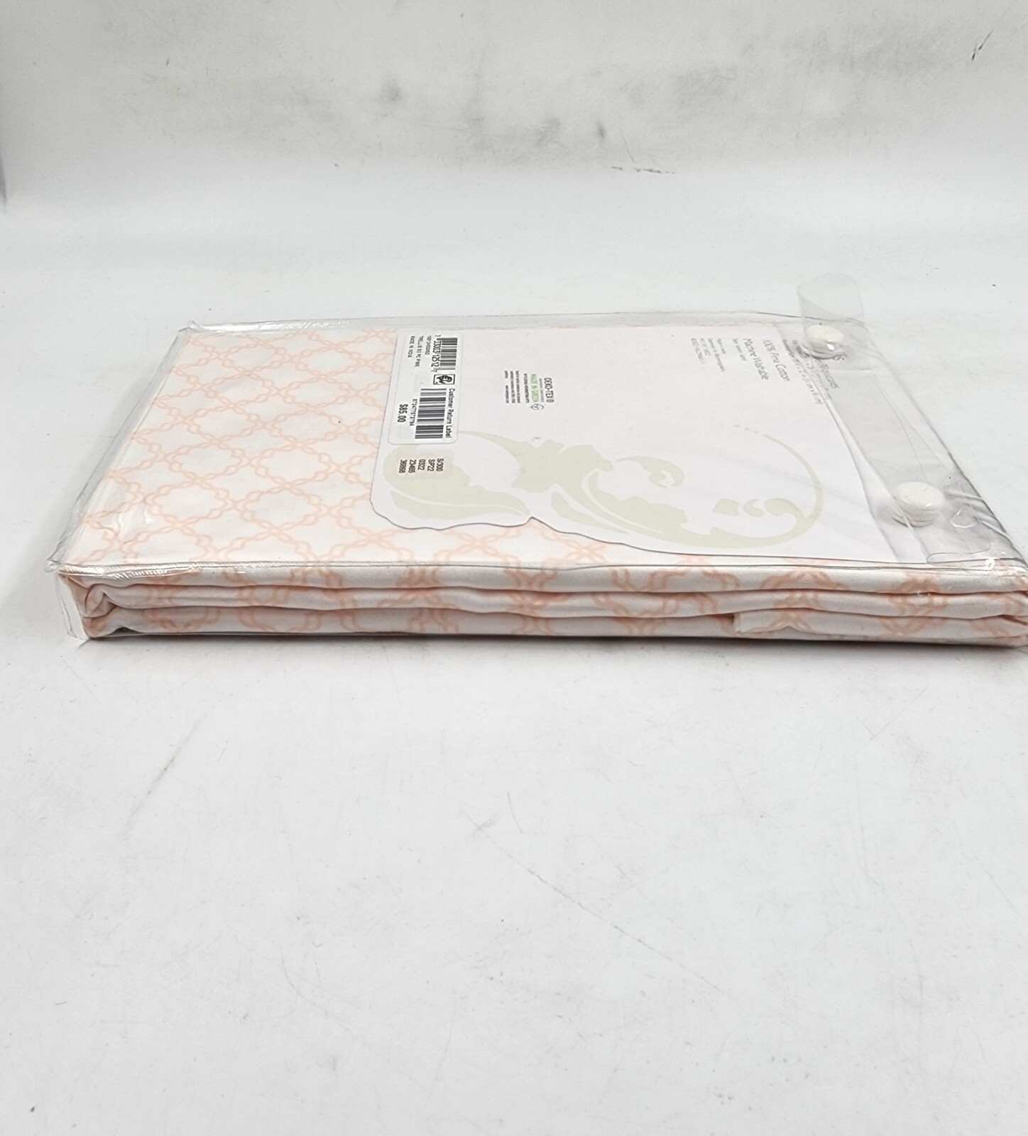 Sky Trellis Standard Pillowcases 20in x 28in Pastel Pink Geometric Design 2Pc - Picture 14 of 15