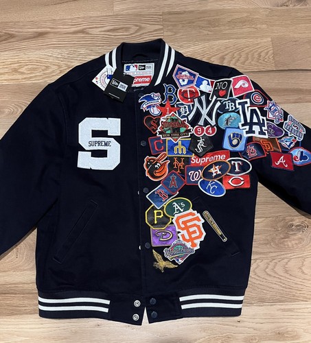 Supreme x New Era x MLB Varsity Jacket Navy SS20 Medium Supreme x New Era x MLB Varsity Jacket Navy SS20 Medium