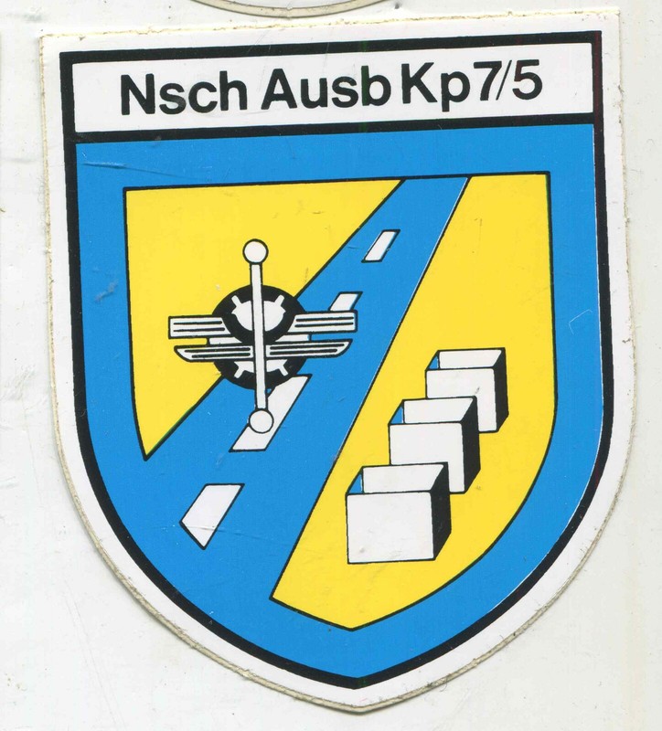   Bundeswehr Verbandsabzeichen Als Aufkleber Nschausbkp 7 5  90 Mm (A353)