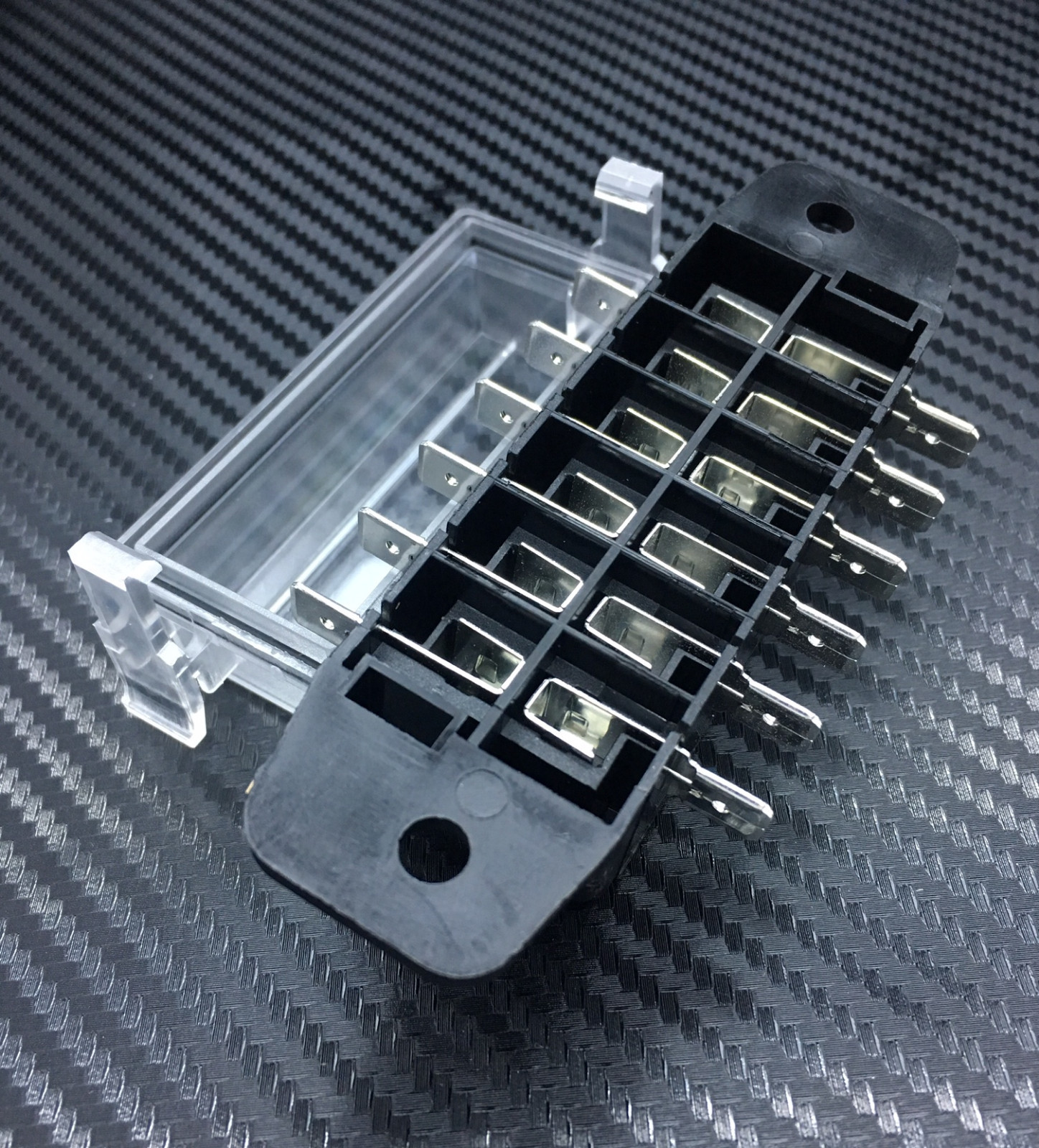 2 Pieces 6 Way DC32V-12v Circuit Blade Fuse Box Block Fuse Holder MINI ATC ATO 