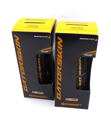 Continental Gatorskin Clincher, Folding, Black, 700x28, PAIR