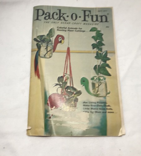 Vintage Pack-O-Fun Craft Magazine & Dress Making Made Easy Book Lot