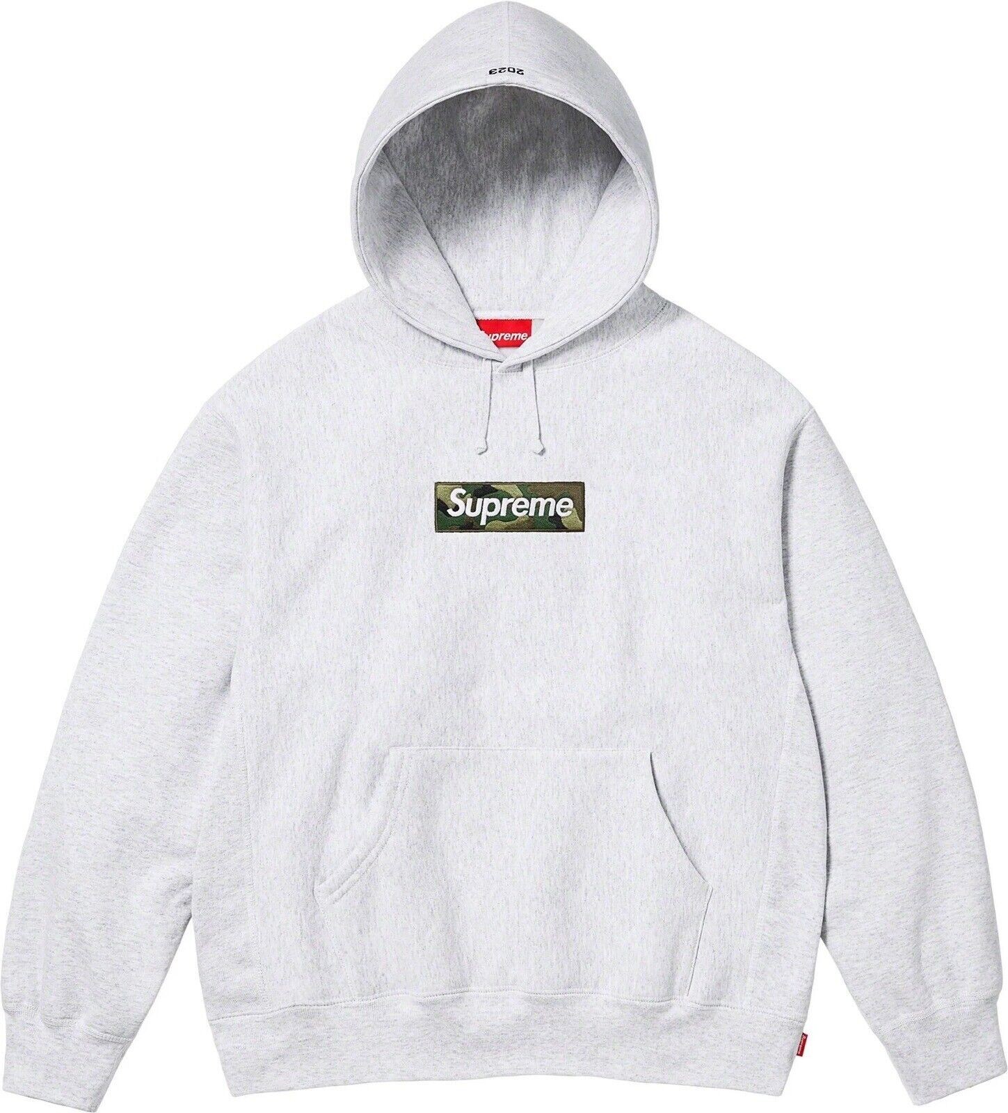 Small Supreme Box Logo Hooded Sweatshirt Camo Ash Grey FW23 Small Supreme Box Logo Hooded Sweatshirt Camo Ash Grey FW23
