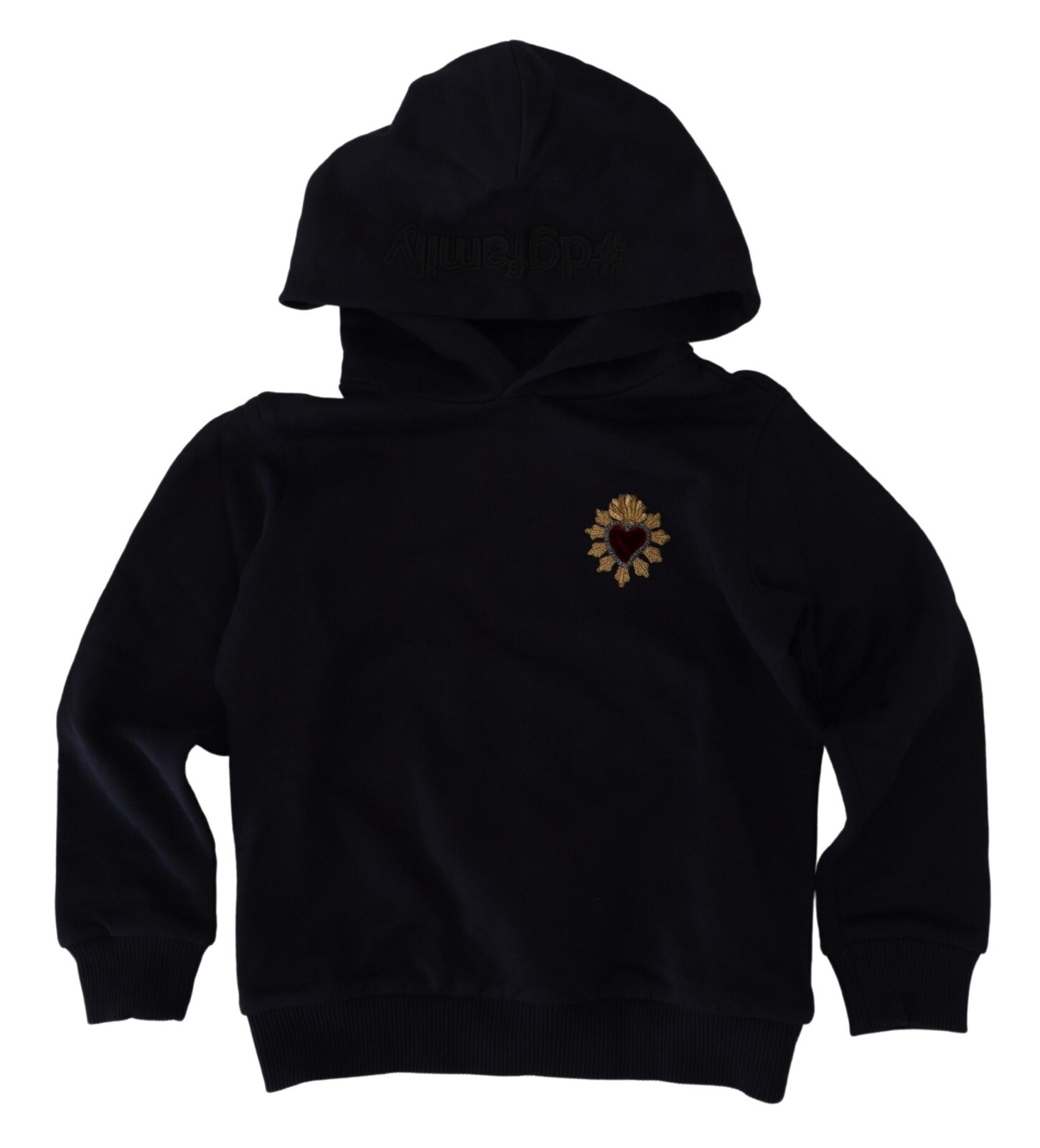

DOLCE - GABBANA Детский свитшот с капюшоном, черный с нашивкой Sacred Heart s.4years 350 долларов США