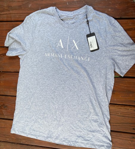 ARMANI EXCHANGE T-Shirt Gray 8NZTCJ Z8H4Z X-Large NWT | eBay