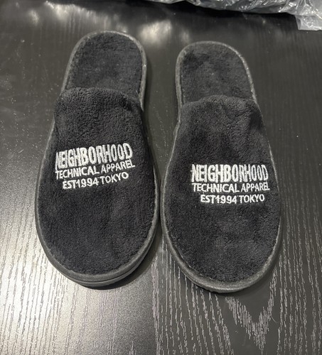 neighborhood× SLIPPER US7 Neighborhood Japan Slippers Black New House Slippers Comfy