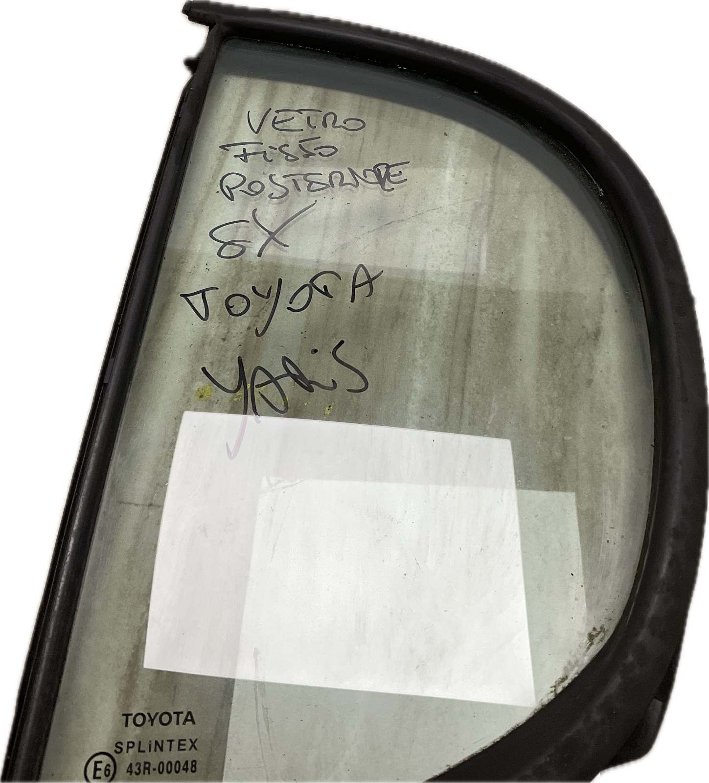 Vetro fisso posteriore sinistro modello TOYOTA YARIS anno 2004 ricambio usato