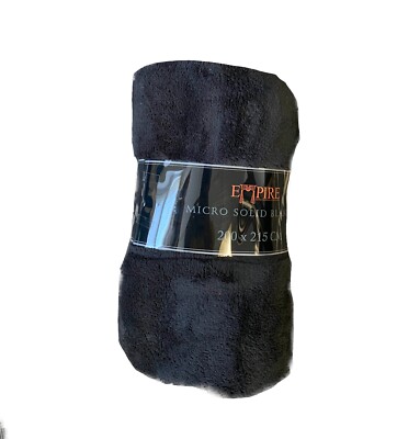 Super Soft Luxurious Fleece Throw Blanket 12 Solid Colors Queen & Full Size