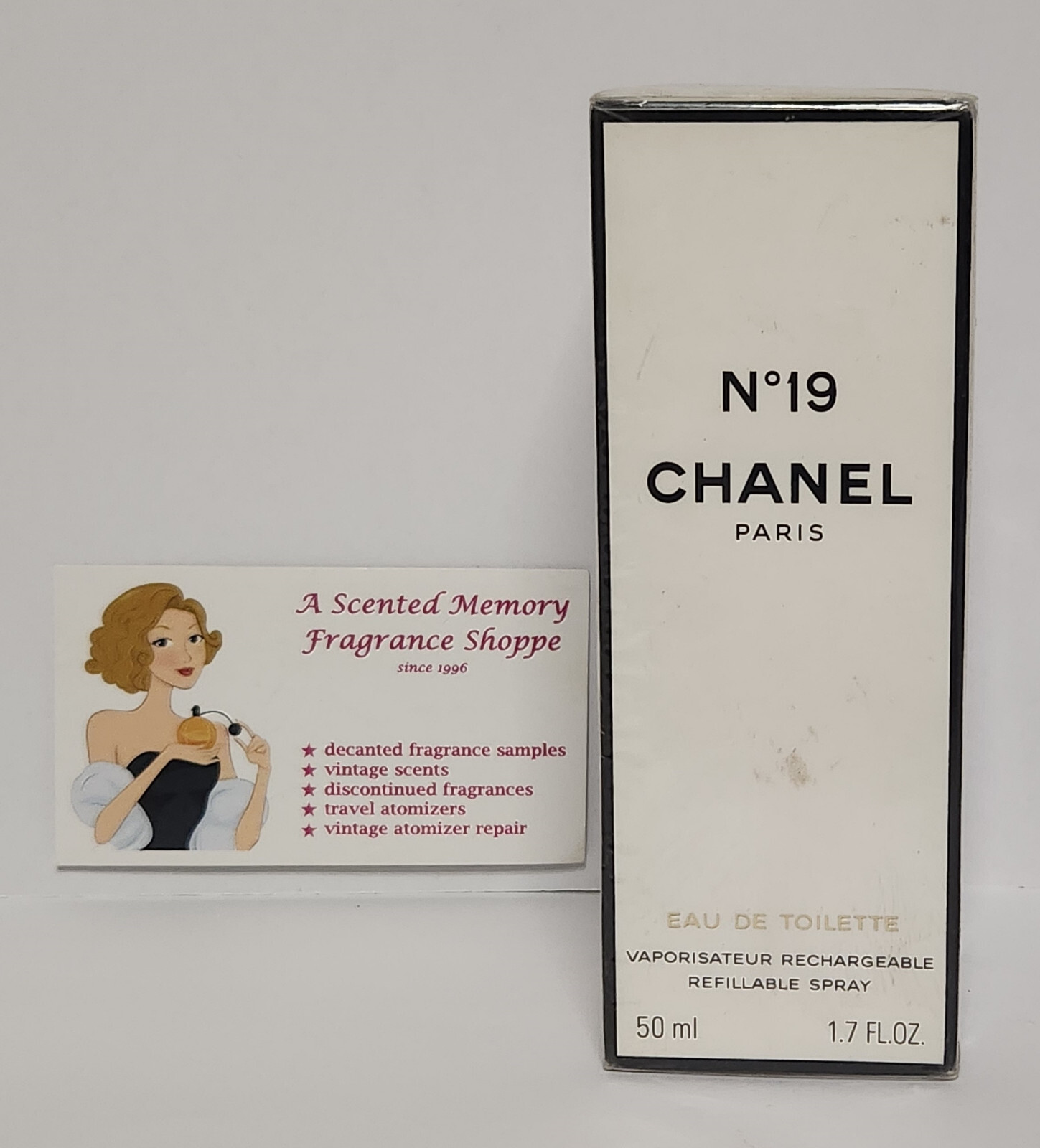 レア 未使用 CHANEL NO.19 COLOGNE 50ML ヴィンテージ VTG Chanel No. 19 50ml Eau De Toilette Refillable Perfume