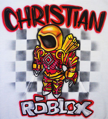 Airbrushed Custom Roblox T Shirt Bodysuit Hoodie Pillowcase Ebay - roblox t shirt poster