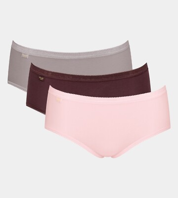 Sloggi Basic Midi Brief 3 Pack Cotton V001 Brown Light (Brown, Beige, Pale Pink)