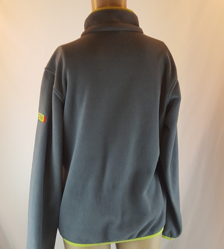 32 Degrees Weatherproof Boys Fleece 1/4 Zip Pullover Gray/Lime Green Size 14