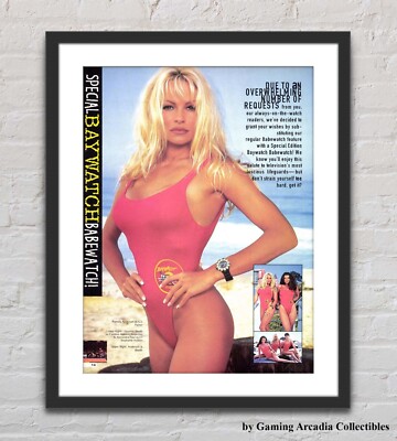 Baywatch Pamela Anderson Glossy Promo Ad Poster G7337