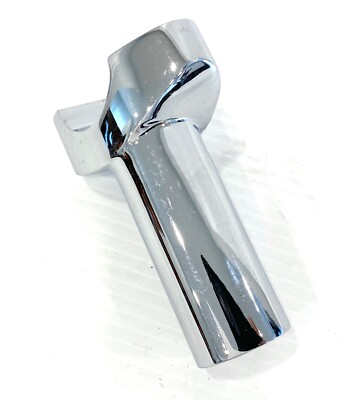 Single Left Only Drag 3 in Chrome Straight Post Riser for Harley 1 in Handlebar