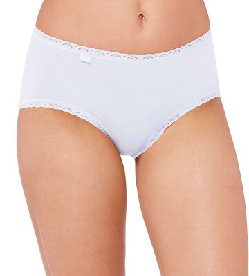 Sloggi 24/7 Cotton & Lace Midi Brief 3 Pack 10-22 White