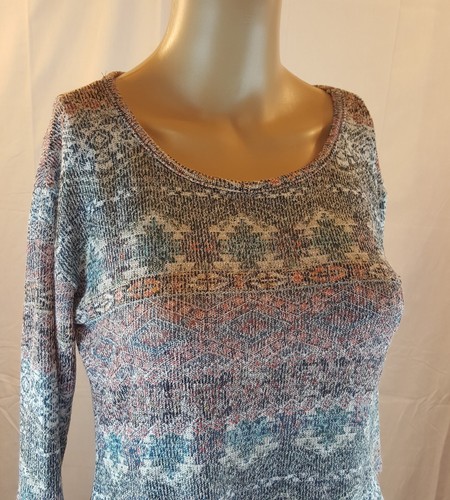 Knit Works Kids Sweater Southwestern Print Size XL 16