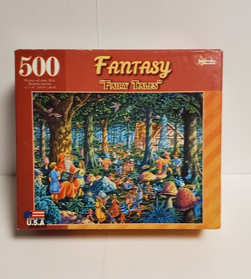 Fantasy: Fairy tales Puzzle 14'' x  18' 500 Pieces Made in the USA