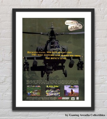 Chopper Attack Nintendo 64 N64 Glossy Promo Ad Poster G6863