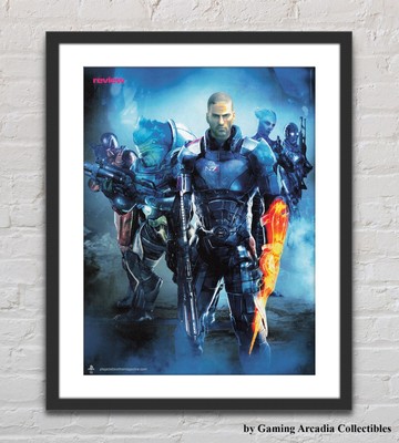 Mass Effect 3 Playstation 2 PS3 XBOX 360 PC Glossy Promo Ad Poster G7231
