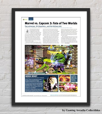 Marvel Vs Capcom 3 Fate Of Two Worlds PS3 XBOX 360 Glossy Preview Poster G7230