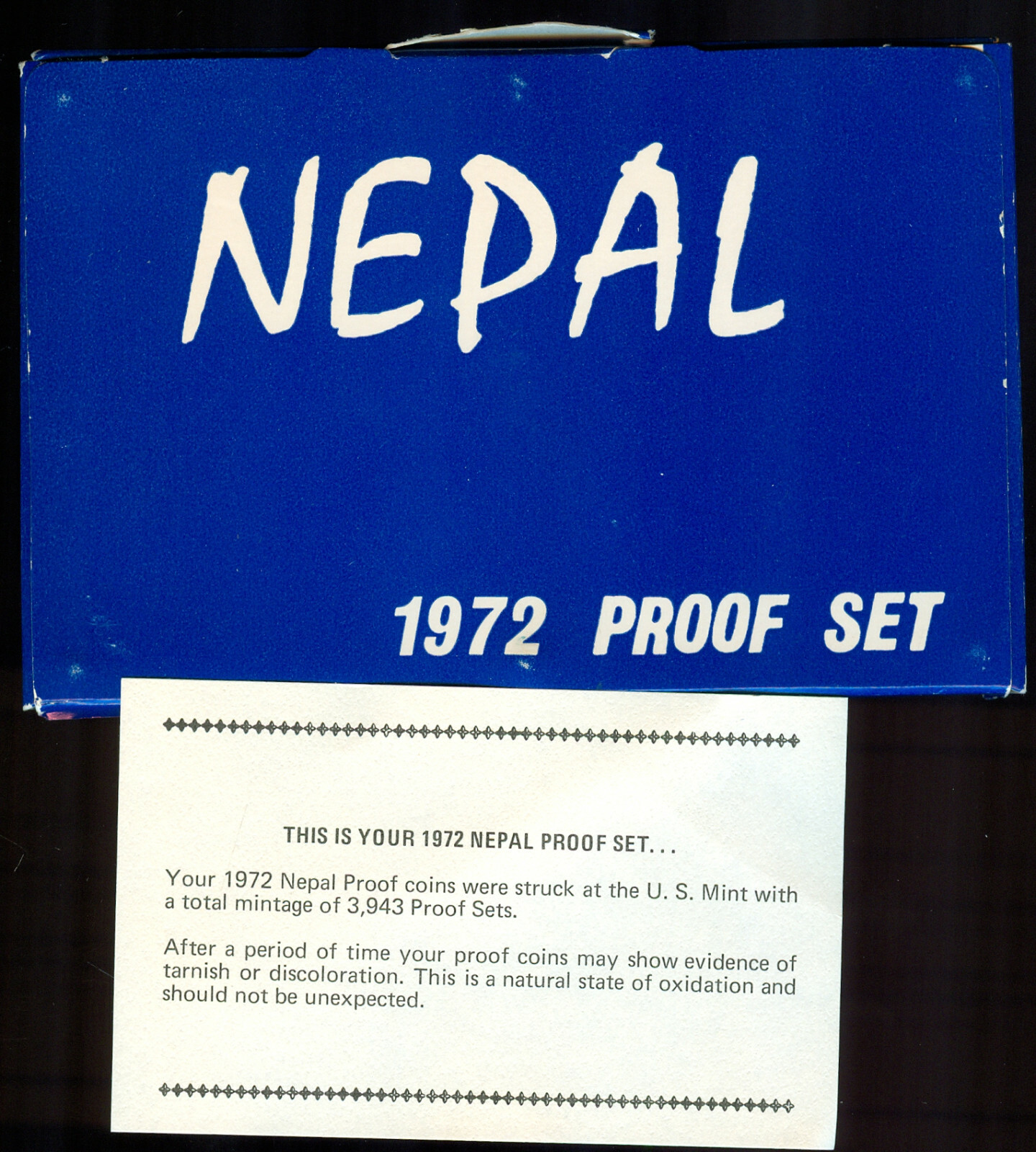 1972 NEPAL PROOF SET