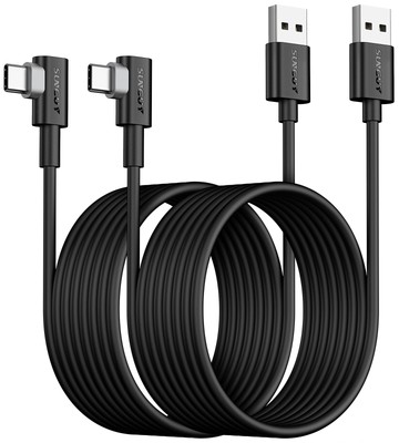 Right Angle USB C Cable 10FT, 10-Pack 3A Fast Charging 90 Degree USB 2.0 Data...