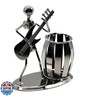 Metal Pencil Holder, Office Supply Pen Organizer Desktop Decoration Stand Container (Guitar)