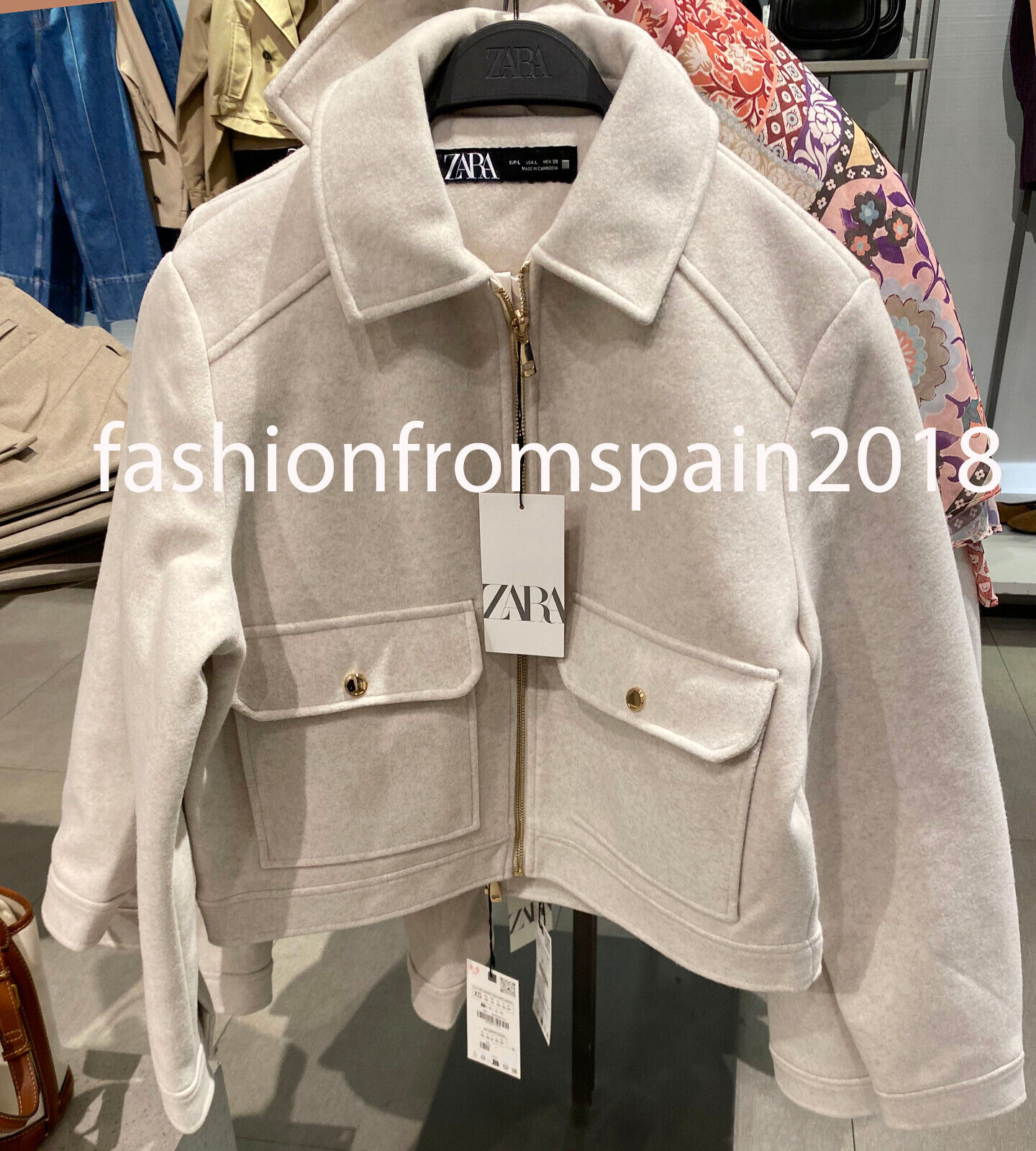ZARA NEW WOMAN SOFT ZIP-UP JACKET ECRU XS-XXL 3046/287 | eBay ZARA NEW WOMAN SOFT ZIP-UP JACKET ECRU XS-XXL 3046/287 | eBay