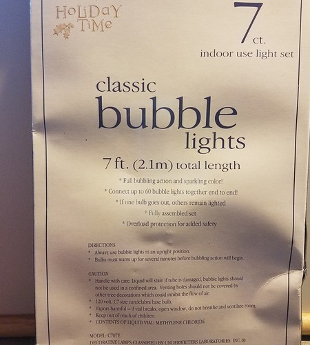 Holiday Time Classic Bubble Ligts 7 ct ( 7 ft. 2.1 m )