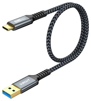 10Gbps Android Auto USB C Cable, 1.5FT 3A USB 3.1 Gen 2 Fast Charge & Data Tr...