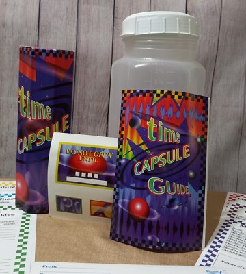 NOS Vintage Y2K Fun '' TIME CAPSULE KIT'' Students, Class, Teachers, Kids Project 