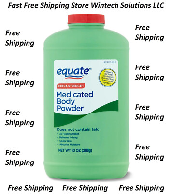 Equate, Extra Strength Medicated Body Powder, 10 oz.Fast Free Shipping