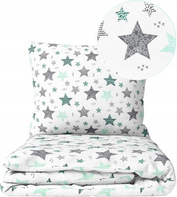 Kids Cotton Duvet Cover Set 120x160cm Pillowcase 70x80cm 2pc Zip Poland
