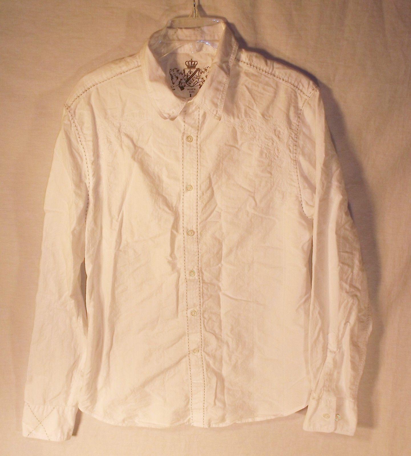 GUESS Long Sleeve Casual Button-Down Shirts for Men