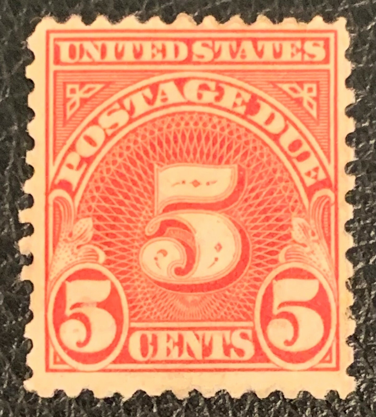 切手31 1931 US SCOTT #J83 RED 5 CENTS POSTAGE DUE UNUSED LIGHT GUM