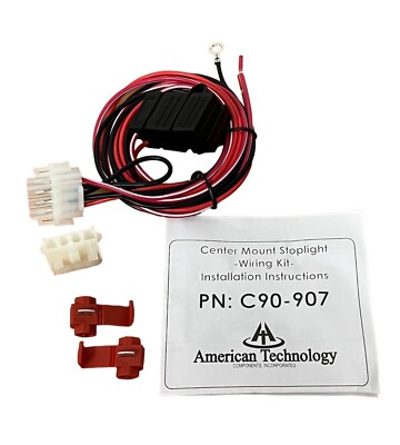 Universal wiring harness #C90-907 for third brake light and 12 volt dome light