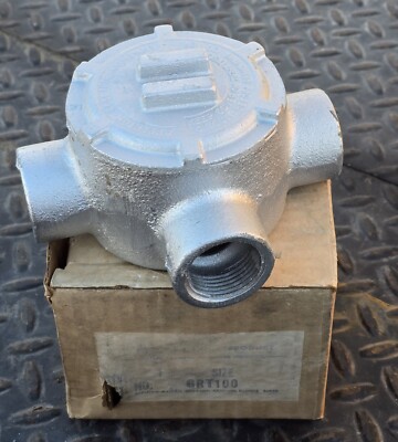 Appleton Electric GRT100 1'' Conduit Outlet Box Tee T GRT-100 1 Inch