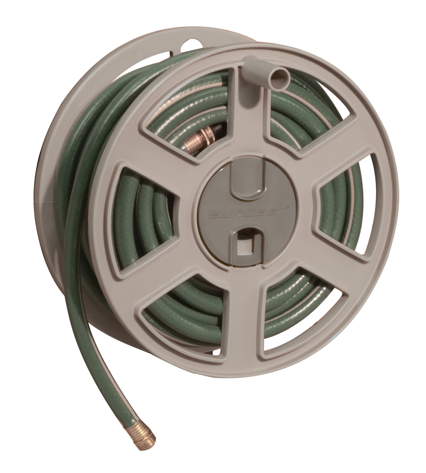 Suncast Wall-Mounted Hose Reel,100 ft. Sidewinder Mounted Re