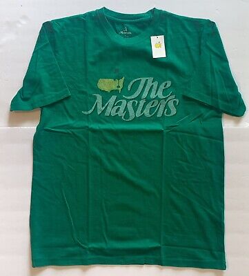 Masters golf T-Shirt CBS retro logo XL green pga new