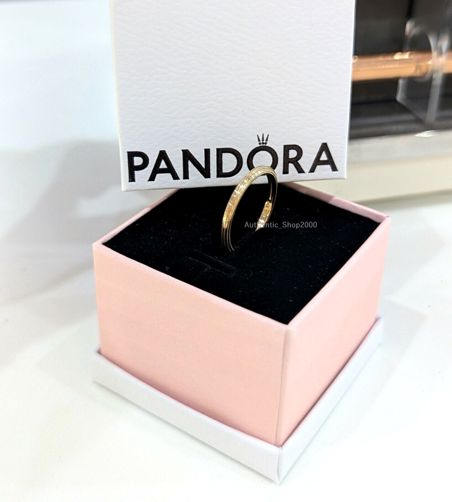 New 100% Authentic PANDORA ME 14k Gold Plated Stacking Ring