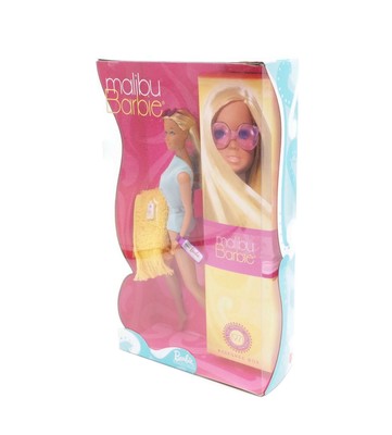 Mattel 2001 Reproduction of the 1971 Malibu Barbie with Keepsake Box NRFB