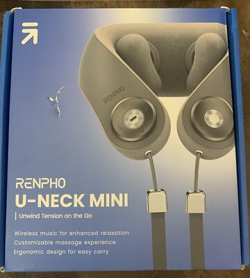 RENPHO U-Neck Mini Cordless Neck Massager with Heat for Pain Relief